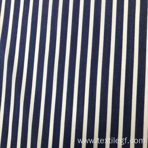 Woven Pattern Fabric Vertical Stripe Cotton Nylon Spandex Poplin Supplier